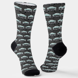 Vintage Car Muster Socken