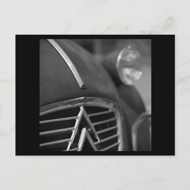 Vintage Car Postcard | Citroen 2cv | Frankreich Postkarte (Vorderseite)