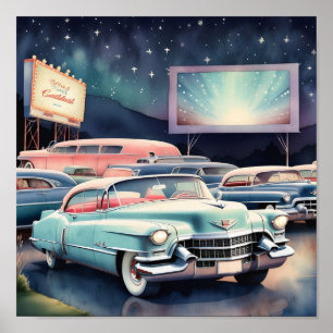 Vintage Car Poster