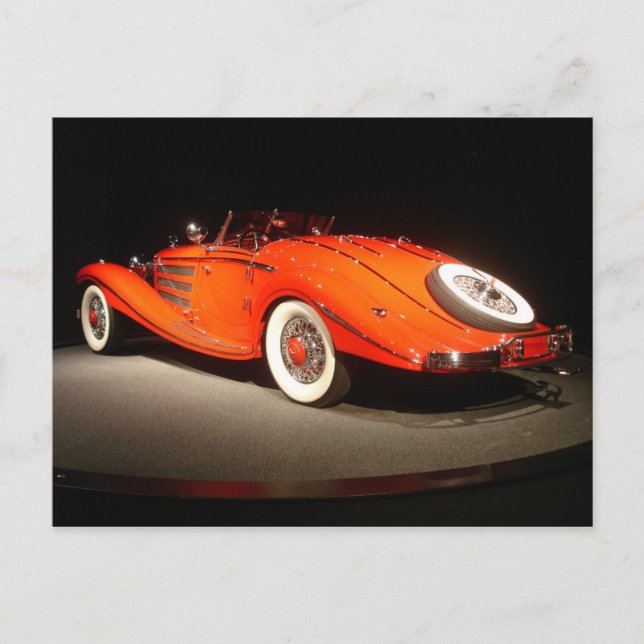 Vintage Car Postkarte (Vorderseite)