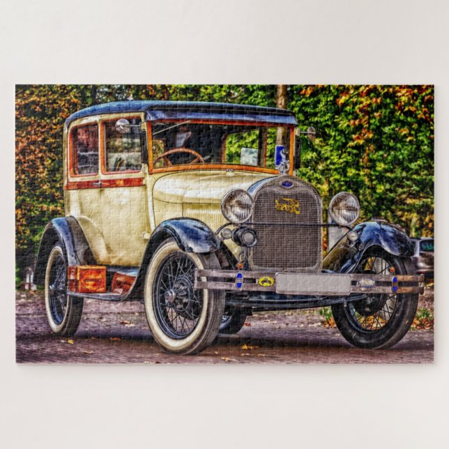 Vintage Car Puzzle (Horizontal)