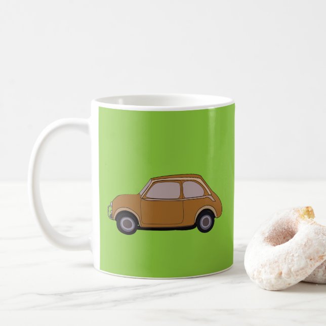 Vintage Car Retro Kaffeetasse (Mit Donut)