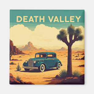 Vintage Car Travel Death Valley Nationalpark Magnet