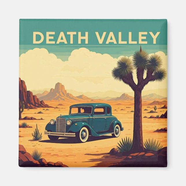Vintage Car Travel Death Valley Nationalpark Magnet (Vorne)