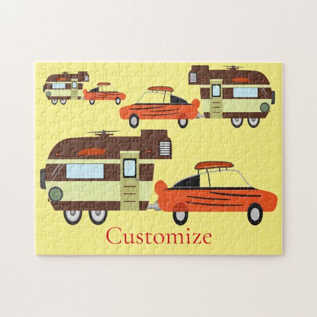 Vintage Car und Camper Thunder_Cove Puzzle (Horizontal)