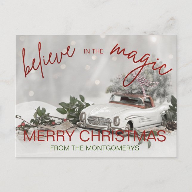 Vintage Car Weihnachts-Ornament Foto Weihnachten