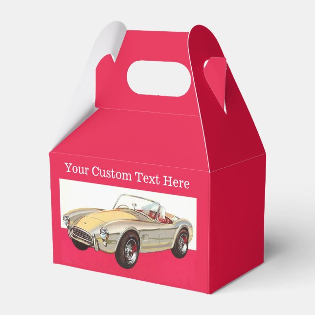 Vintage Car Zollfavorisierkästen Geschenkschachtel (Vorderseite)