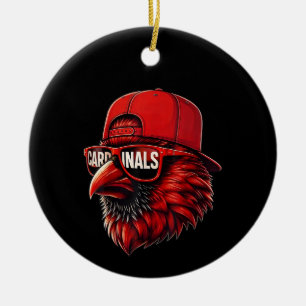 Vintage Cardinals Retro-Stil-Geschenk Männer Fraue Keramik Ornament