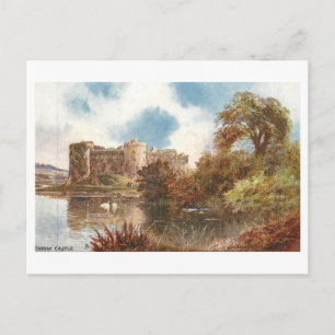 Vintage Carew Castle Postkarte