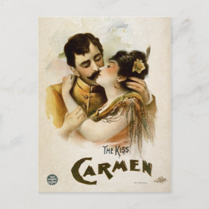 Vintage Carmen Der Kuss Postkarte