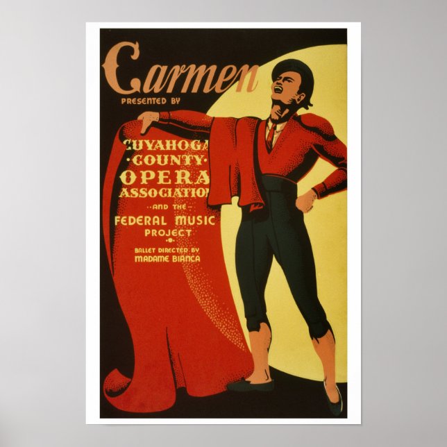 Vintage Carmen Oper und Ballett Poster (Vorne)