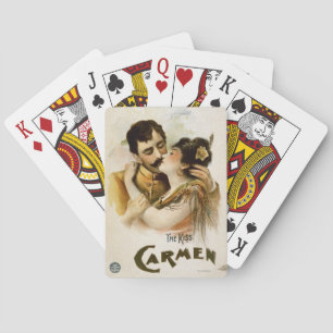 Vintage Carmen Plakat Spielkarten