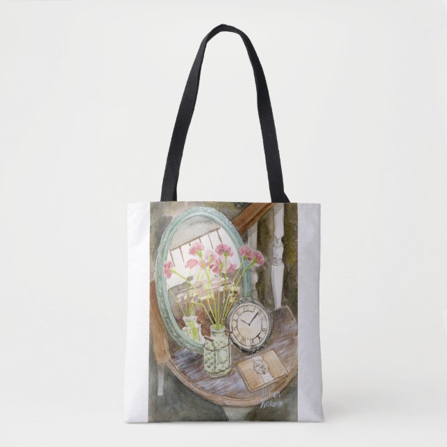 „Vintage Carnations“-Tasche (Vorderseite)