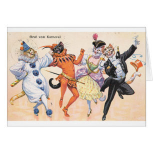 Vintage - Carnivale Katzen,