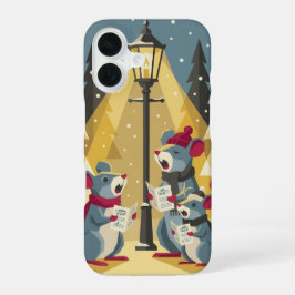Vintage Caroling Mice Phone Case - iPhone 16 Hülle