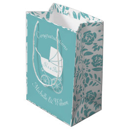 Vintage Carriage Baby-Dusche Mittlere Geschenktüte