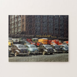 Vintage Cars and Trucks 1940er Chicago Schwierigke Puzzle