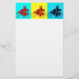 ViNTAGE CARS ANSAMMLUNG POP ART Briefpapier