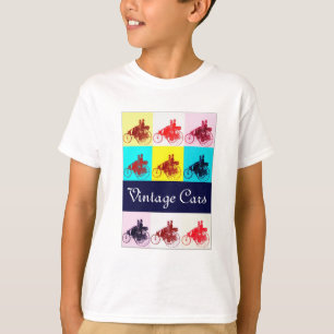 Vintage Cars Ansammlung Pop T-Shirt