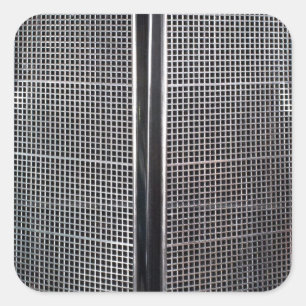 Vintage Car's Grille Quadratischer Aufkleber