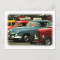 Vintage Cars Postcard!