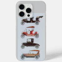 VINTAGE CARS, Red Gray Classic Car