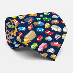 Vintage Cars und Trucks Cool dunkelblau  Krawatte