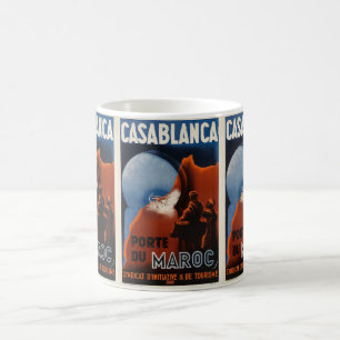 Vintage Casablanca: Marokko Reise Urlaub Verwandlungstasse