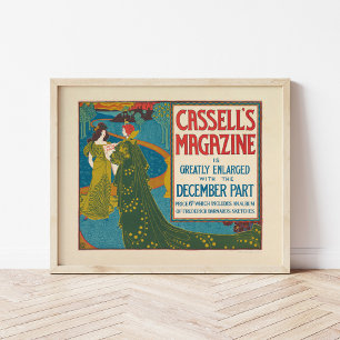 Vintage Cassell's Magazine Dezember 1896 Poster
