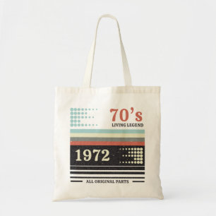 Vintage Cassete 1972 50. Geburtstagsgeschenk Tragetasche