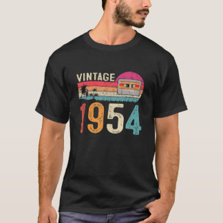 Vintage Cassette 1954 Geboren 68. Geburtstag T-Shirt
