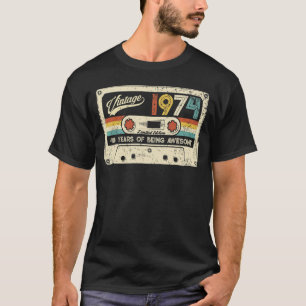 Vintage Cassette 1974 48. Geburtstagsparty T-Shirt