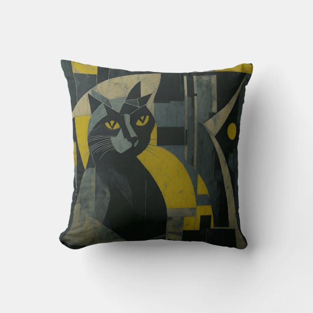 vintage cat 12 kissen (Vorderseite)