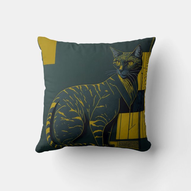 vintage cat 13 kissen (Rückseite)