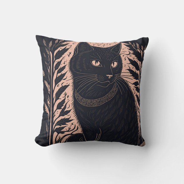 vintage cat 8 kissen (Vorderseite)