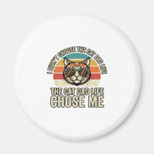 Vintage-Cat-Dad-Life-Chose-Me-T-Shirt-Design_1 Magnet
