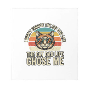 Vintage-Cat-Daddy-Leben-hat-mich-gewählt-T-Shirt-D Notizblock