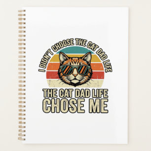 Vintage-Cat-Daddy-Leben-hat-mich-gewählt-T-Shirt-D Planer