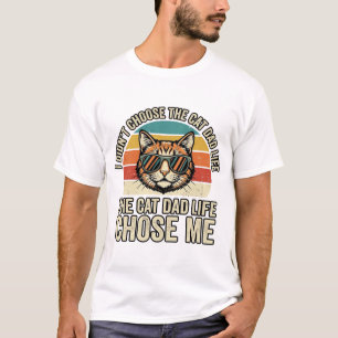 Vintage-Cat-Daddy-Leben-hat-mich-gewählt-T-Shirt-D T-Shirt