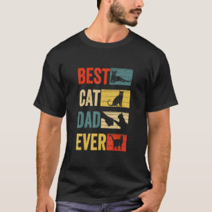 Vintage Cat Daddy Retro Bester Cat-Vater überhaupt T-Shirt