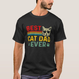 Vintage Cat Daddy Vatertag Bester Katzenvater über T-Shirt