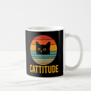 Vintage-Cat-Einstellung Katze Kaffeetasse
