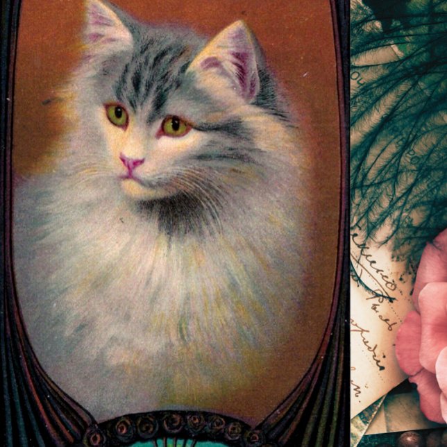 Vintage Cat Illustration Art Poster (Von Creator hochgeladen)