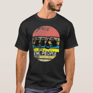 Vintage Cat Retro Style Chat Ew People T-Shirt