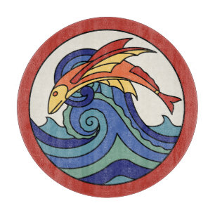 Vintage Catalina-Insel-Fliese - Schneidebrett