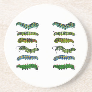 Vintage Caterpillar-Illustration Tasse Getränkeuntersetzer