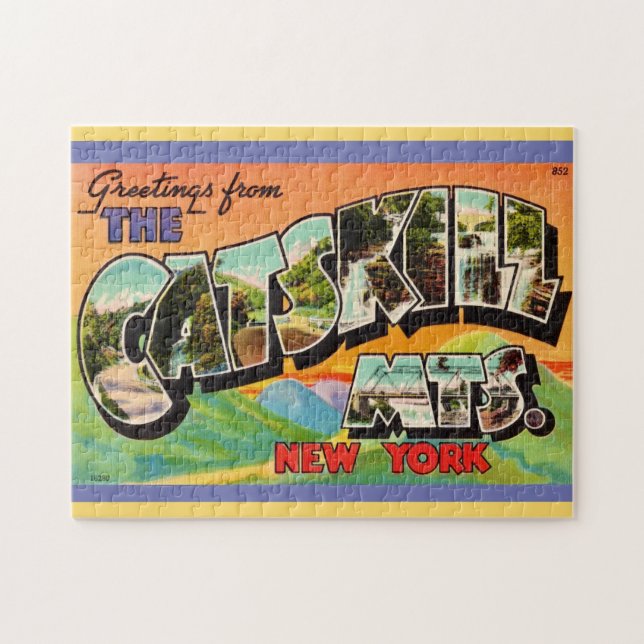 Vintage Catskill Mountains Greetings Puzzle (Horizontal)