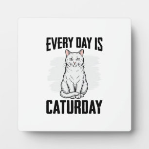 Vintage Caturday Katzenliebhaber Lustiges Shirt De Fotoplatte
