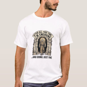 Vintage-Cave-Humor-Gravur Grafik-Shirt-Design_ T-Shirt