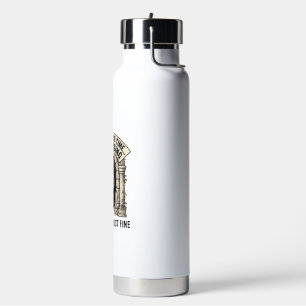 Vintage-Cave-Humor-Gravur Grafik-Shirt-Design_ Trinkflasche